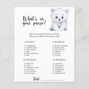 Polar beer - Wat in je tas baby shower spel