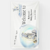 Polar Beer Winter Baby shower Welkom Spandoek (Verticaal)