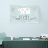 Polar Beer Winter Onederland Blue 1e verjaardag Spandoek (Beurs)