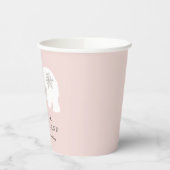 Polar Beer Winter Wonderland Roze 1ste verjaardag Papieren Bekers (Links)