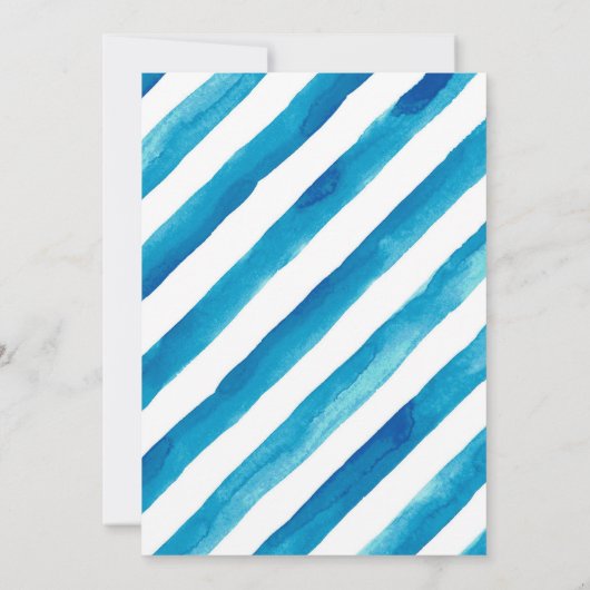 Polar beer winterzwembad feestuitnodiging kaart (Achterkant)