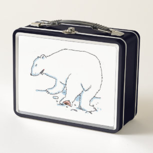 Polar Beer witte en zwarte lunchbox