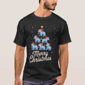 Polar Beer Xmas Tree Beren Kerstboom Merry Ch T-shirt (Voorkant)