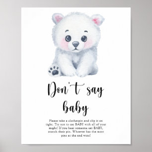 Polar Beer - Zeg niet baby Poster