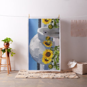 Polar Beer Zonnebloem Bloemen Stof