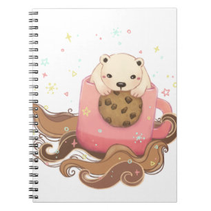 Polar Beren Cookie & Coffee Break Illustratie Notitieboek