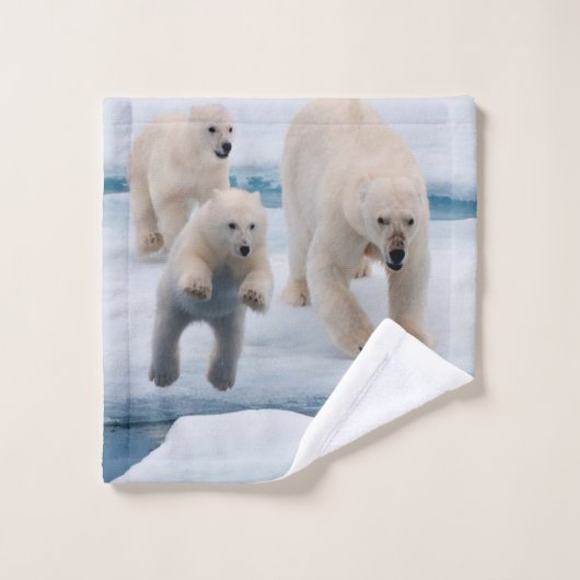 Polar Beren handdoek sets (Wasdoekje)