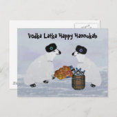 Polar Beren Hannukah Briefkaarten (Voorkant / Achterkant)
