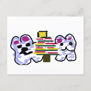 Polar beren kerst briefkaart