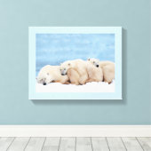 Polar Beren verpakt Canvas (Insitu (Houten vloer))