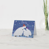 Polar Beren Wintervakantie Kaarten (Achterkant)