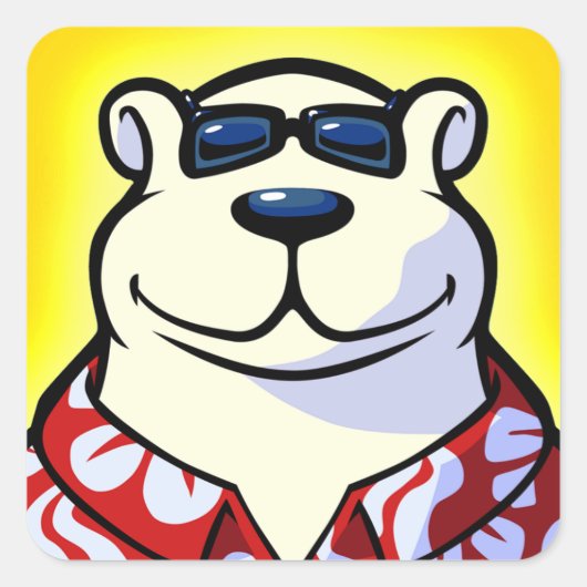 Polar Bowler Icon Sticker (Voorkant)