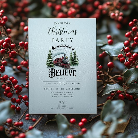 Polar Express Christmas Kaart