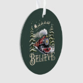 Polar Express Kerstcadeau Geloof Kerstmis Winter Ornament (voorkant)