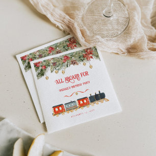 Polar Express kerstfeest Servet