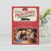 Polar Express Train Adventure Believe In Christmas Feestdagenkaart (Staand voorkant)