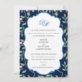 Polar Night Blue Rehearsal Dinner Kaart (Voorkant)