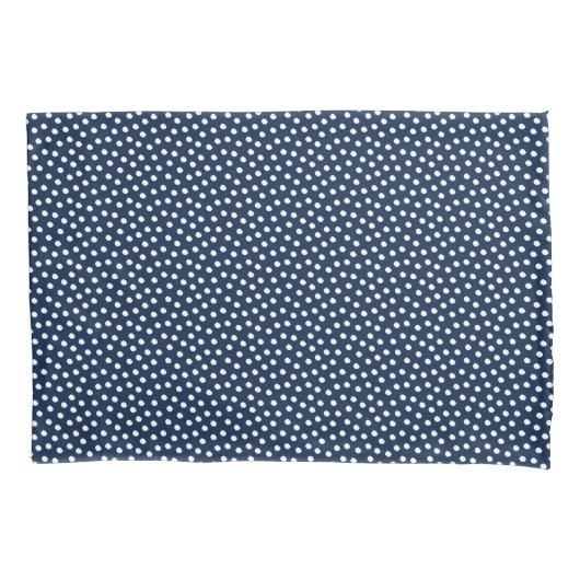 Polar Night Blue Waterverf Stippen Pillow Hoesje Kussensloop (Voorkant)