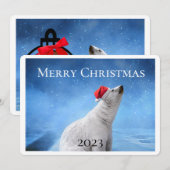 Polar Ours Photo Noël Cartes de voeux (Devant / Derrière)