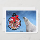 Polar Ours Photo Noël Cartes de voeux (Dos)