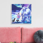 Polar Pals Canvas Afdruk (Insitu (Woonkamer))
