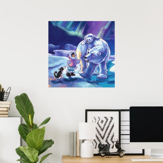 Polar Pals Poster (Thuiskantoor)