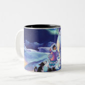 Polar Pals Tweekleurige Koffiemok (Voorkant links)