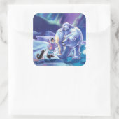 Polar Pals Vierkante Sticker (Tas)