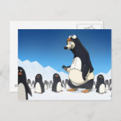 Polar Penguin Briefkaarten (Voorkant / Achterkant)