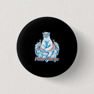 Polar Plunge Ice Jump Funny Polar Beer Winter Swim Ronde Button 3,2 Cm