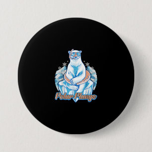 Polar Plunge Ice Jump Funny Polar Beer Winter Swim Ronde Button 7,6 Cm