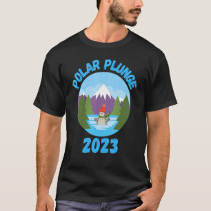 Polar Plunge Ice Jump Funny Polar Beer Winter Swim T-shirt