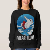 Polar Plunge Ice Jump Funny Polar Beer Winter Swim Trui (Voorkant)