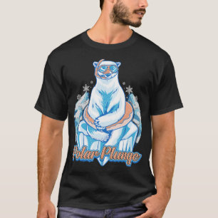 Polar Plunge Ice Jump Funny Polar Winter T-shirt