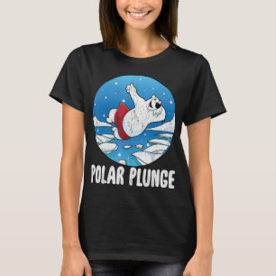 Polar Plunge Ice Jump Funny Polar Winter T-shirt