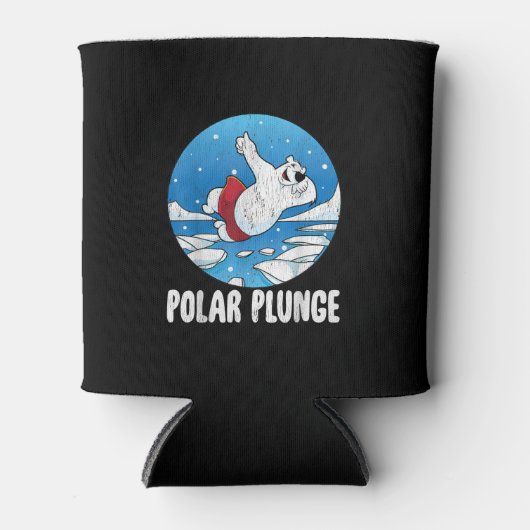 Polar Plunge Ice Jump Polar Beer Winter Swim Blikjeskoeler (Voorkant)