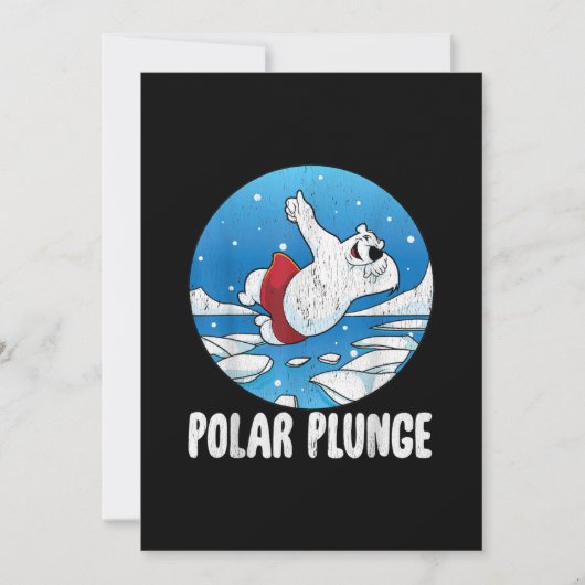 Polar Plunge Ice Jump Polar Beer Winter Swim Kaart (Voorkant)