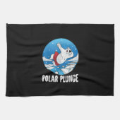 Polar Plunge Ice Jump Polar Beer Winter Swim Theedoek (Horizontaal)