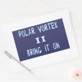 Polar Vortex II Rechthoekige Sticker (Envelop)