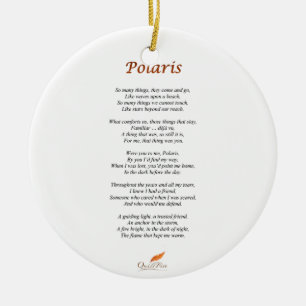 Polaris Poem op Circle Ornament