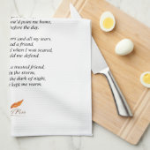 Polaris Poem op keukenhanddoek (Quarter Fold)