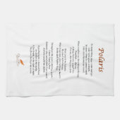 Polaris Poem op keukenhanddoek (Horizontaal)