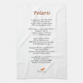 Polaris Poem op keukenhanddoek (Verticaal)