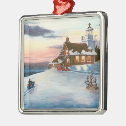 Polaris Sunset Lighthouse Ornament (Links)