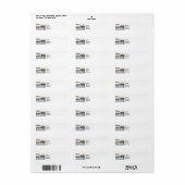 Polaris Sunset Return Address Labels (Full Sheet)
