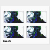 polariteit : kerica rechthoekige sticker (Vel)