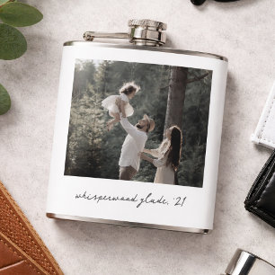 Polaroid Foto Fles   Aangepaste Vintage Retro Kuns Heupfles