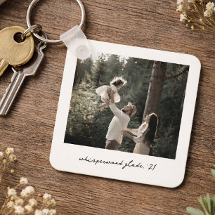 Polaroid Foto Sleutelhanger   Op Maat Gemaakte Vin