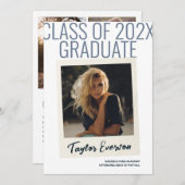 Polaroid-geïnspireerde Afstuderen Aankondiging (Voorkant / Achterkant)