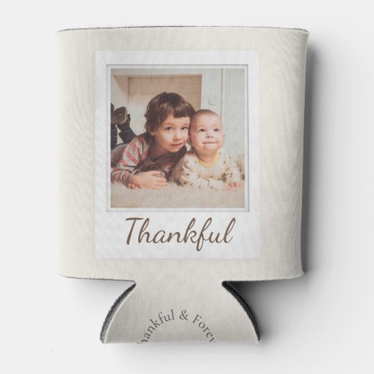 Polaroid Style Foto - Dankbaar & Gezegend Blikjeskoeler (Voorkant)